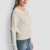 Strickjacke mit Rundhalsausschnitt und aufgesetzten Taschen