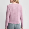 Strickjacke mit Tuck-Stich und Rundhalsausschnitt Strickjacke mit Tuck-Stich und Rundhalsausschnitt