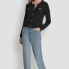 Strickjacke mit Tuck-Stich und Rundhalsausschnitt Strickjacke mit Tuck-Stich und Rundhalsausschnitt