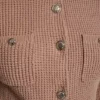 Strickjacke mit Tuck-Stich und Rundhalsausschnitt Strickjacke mit Tuck-Stich und Rundhalsausschnitt