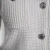Strickjacke mit Tuck-Stich und Rundhalsausschnitt Strickjacke mit Tuck-Stich und Rundhalsausschnitt