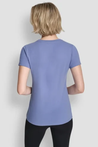 T-Shirt mit dreifachem Strass-Folienlogo T-Shirt mit dreifachem Strass-Folienlogo
