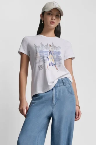 T-Shirt mit Freiheitsstatue-Motiv