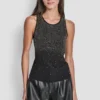 Tanktop mit Ombré-Strass-Verzierungen Tanktop mit Ombré-Strass-Verzierungen