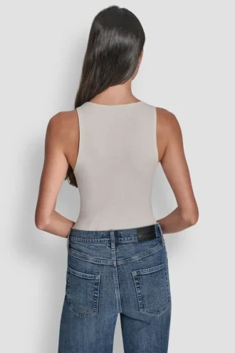 Tanktop mit Ombré-Strass-Verzierungen