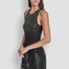 Tanktop mit Ombré-Strass-Verzierungen Tanktop mit Ombré-Strass-Verzierungen