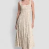 Tops-Kleid mit Naht und Bindeband am Rücken