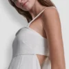 Tops-Kleid mit Naht und Bindeband am Rücken