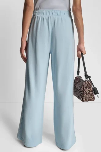 Weite Hose mit Paillettenstreifen