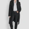 Woll-Wickeljacke mit Einsätzen Woll-Wickeljacke mit Einsätzen