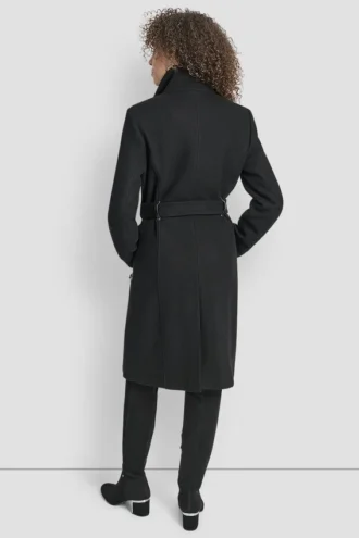 Woll-Wickeljacke mit Einsätzen Woll-Wickeljacke mit Einsätzen