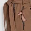 Woll-Wickeljacke mit Einsätzen Woll-Wickeljacke mit Einsätzen