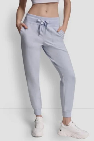 Zweifarbige Jogginghose mit Logo und Kordelzügen Zweifarbige Jogginghose mit Logo und Kordelzügen