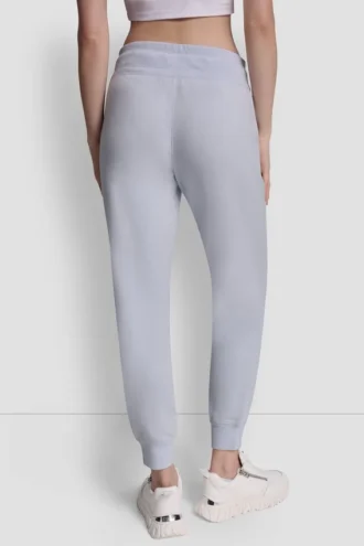 Zweifarbige Jogginghose mit Logo und Kordelzügen Zweifarbige Jogginghose mit Logo und Kordelzügen