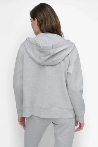 Zweifarbiger Kapuzenpullover mit Logo und Kordelzug Zweifarbiger Kapuzenpullover mit Logo und Kordelzug