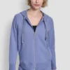 Zweifarbiger Kapuzenpullover mit Logo und Kordelzug Zweifarbiger Kapuzenpullover mit Logo und Kordelzug