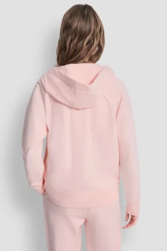 Zweifarbiger Kapuzenpullover mit Logo und Kordelzug Zweifarbiger Kapuzenpullover mit Logo und Kordelzug