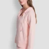 Zweifarbiger Kapuzenpullover mit Logo und Kordelzug Zweifarbiger Kapuzenpullover mit Logo und Kordelzug